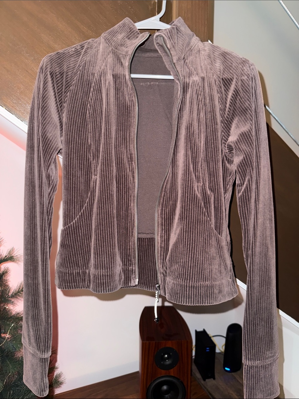lululemon athletica Ribbed Zip-Up Jacket in Mauve Taupe
